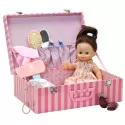 Petitcollin Câlinette "Julie dans sa valisette" 28 cm – vue 1 – Poupées Petitcollin