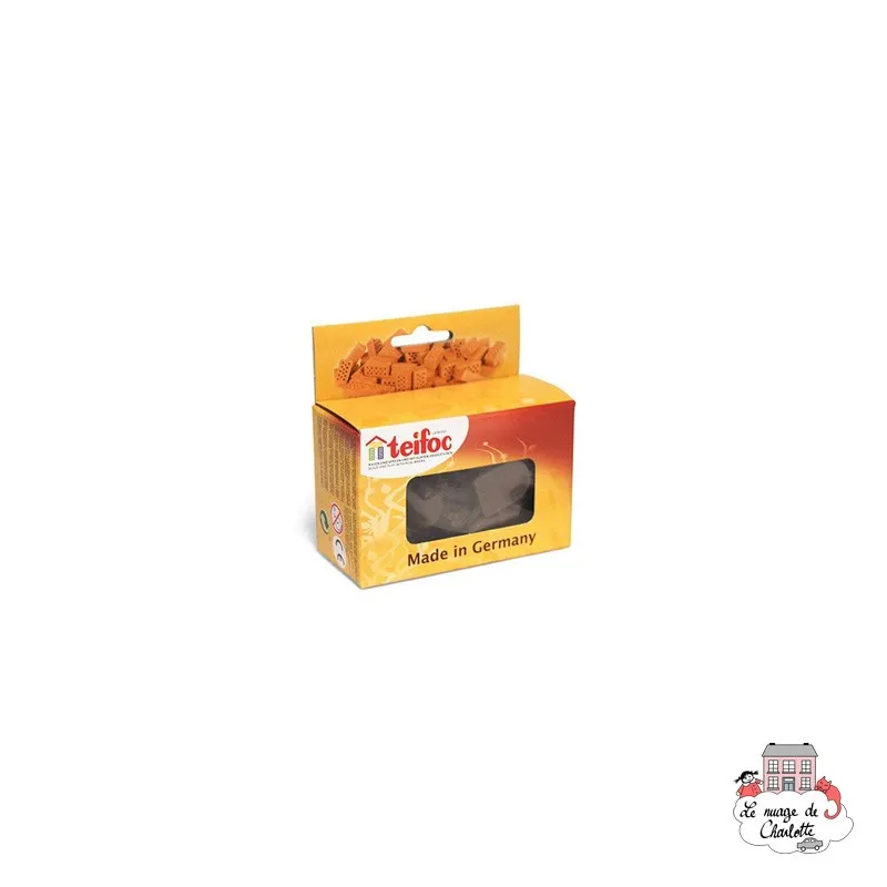 Teifoc Lot of 50 big slates black - TEI-903603 - Teifoc - Clay Bricks - Le Nuage de Charlotte