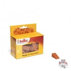 Teifoc Lot of 30 larges red triangles - TEI-906611 - Teifoc - Clay Bricks - Le Nuage de Charlotte