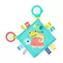 Kids2 Bright Starts - Fuzzy Feelies Soothing Blankie - Tropical Trio – vue 1 – Cuddle & Snuggle