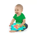 Kids2 Bright Starts - Fuzzy Feelies Soothing Blankie - Tropical Trio – vue 8 – Cuddle & Snuggle