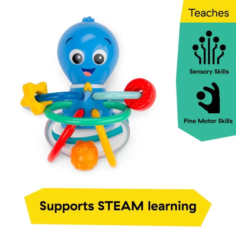 Kids2 Baby Einstein - Ocean Explorers Opus's Shake & Soothe Teether Toy & Rattle – vue 10 – Hochets