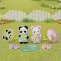 Epoch Le duo des bébés en habits de pluie – vue 2 – Sylvanian Families