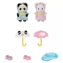 Epoch Le duo des bébés en habits de pluie – vue 3 – Sylvanian Families