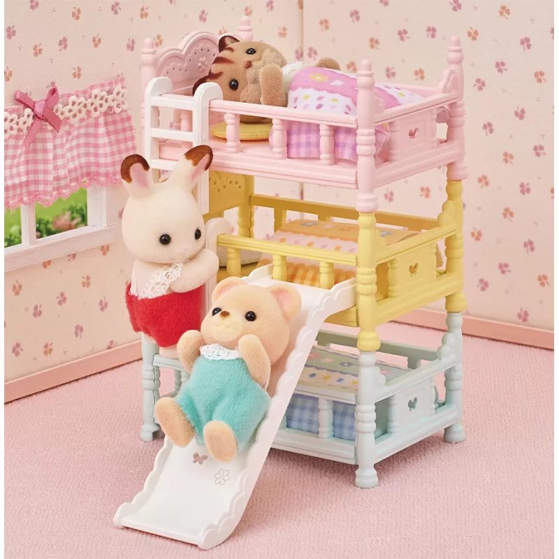 Epoch Triple Bunk Beds – vue 5 – Sylvanian Families
