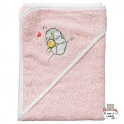 Bébé-jou Bathing cape - Humphrey's Corner pink - BBJ-cbhumpros - bébé-jou - Bath linen - Le Nuage de Charlotte