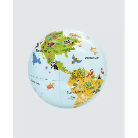 Caly Toys Globe gonflable - Les p’tits animaux de la nature (FR) – vue 1 – Nature et découvertes