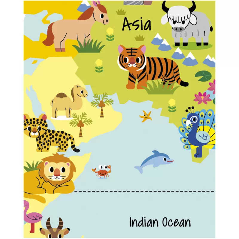 Caly Toys Inflatable globe - Nature’s lil’animals (FR) – vue 2 – Nature and discoveries