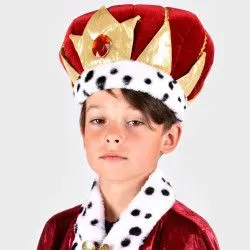 Den Goda Fen The King Cape Red Velvet – vue 3 – Disguises