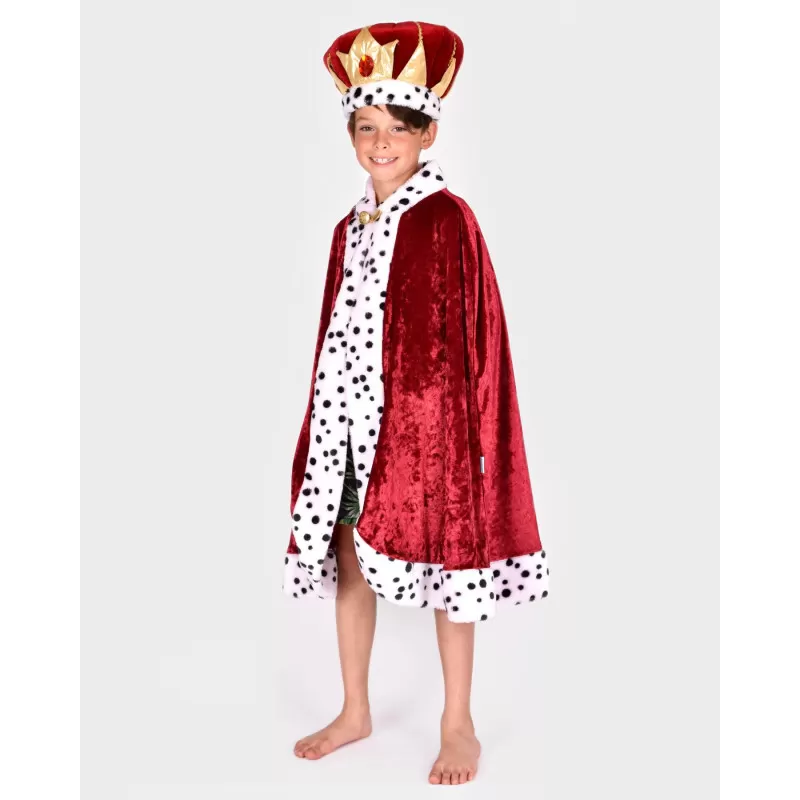 Den Goda Fen The King Cape Red Velvet – vue 2 – Disguises