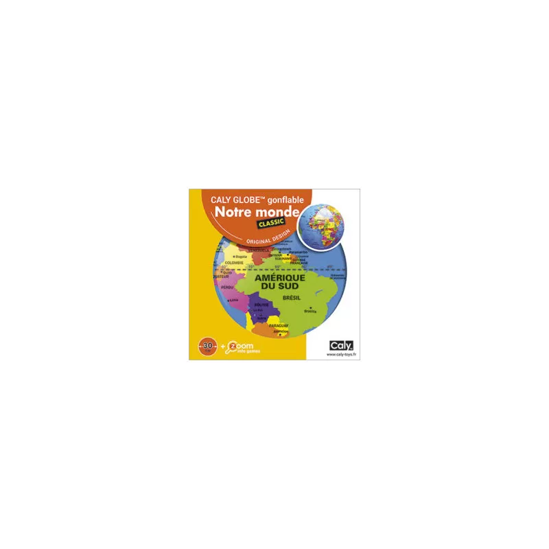Caly Toys Globe gonflable - Notre Monde (FR) – vue 3 – Nature et découvertes