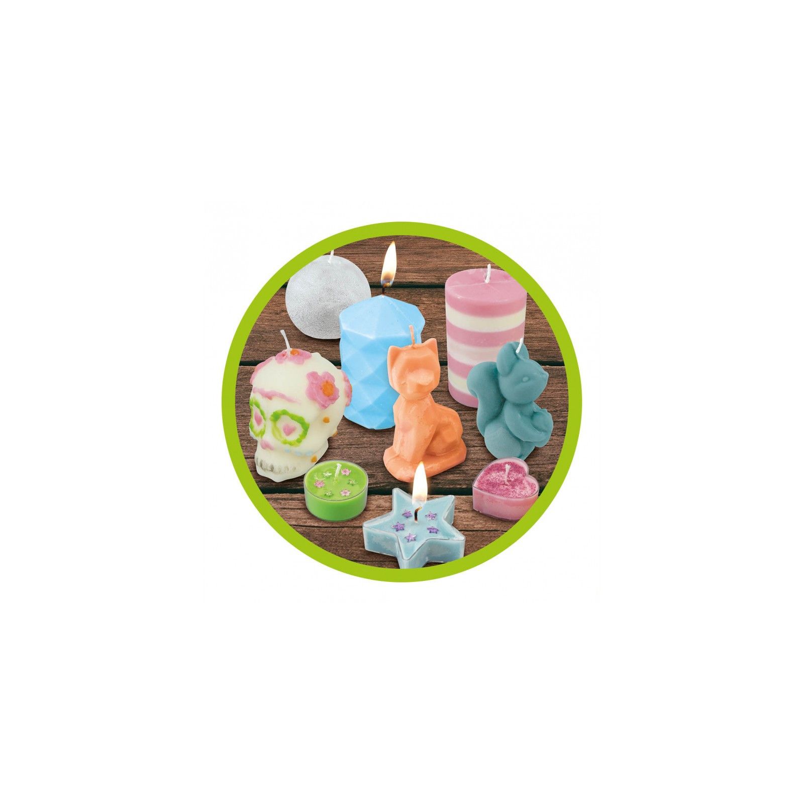 Buki Professional Studio Bougies - Kit Création Bougies Naturelles Cire Soja Dès 7 Ans