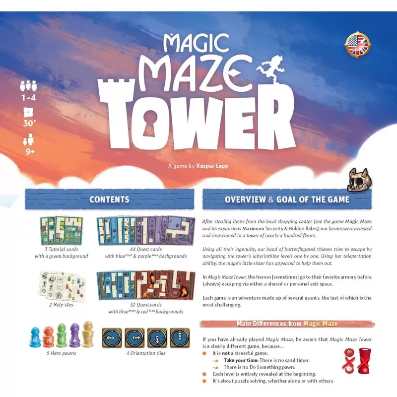 Sit-Down! Magic Maze Tower – vue 4 – Jeux de société