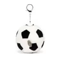 Jellycat Amuseables Sports Football Bag Charm – vue 2 – Peluches