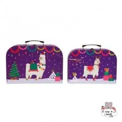 Fa La La Llama Suitcases - Set of 2 - S&B0010 - Sass & Belle - Suitcases - Le Nuage de Charlotte