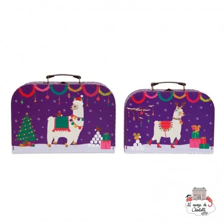 Fa La La Llama Suitcases - Set of 2 - S&B0010 - Sass & Belle - Suitcases - Le Nuage de Charlotte