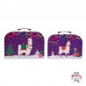 Set de 2 valises Fa La La Llama - S&B0010 - Sass & Belle - Valises - Le Nuage de Charlotte