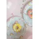 Great Pretenders Plates - Party - Unicorn SMALL - 18 cm (8 pcs) – vue 2 – Party decor