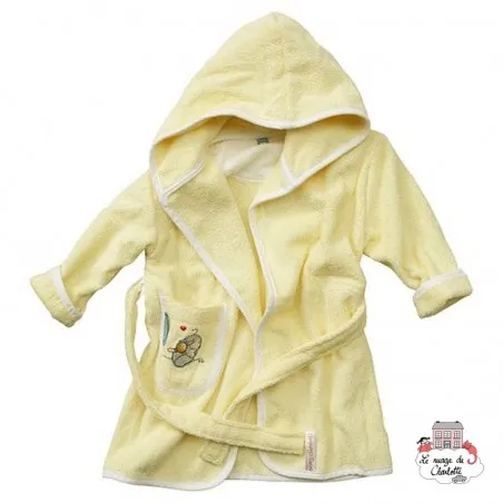 Bathrobe (T86/92) - Humphrey's corner Yellow - BBJ-pbhumpjau - bébé-jou - Bath linen - Le Nuage de Charlotte
