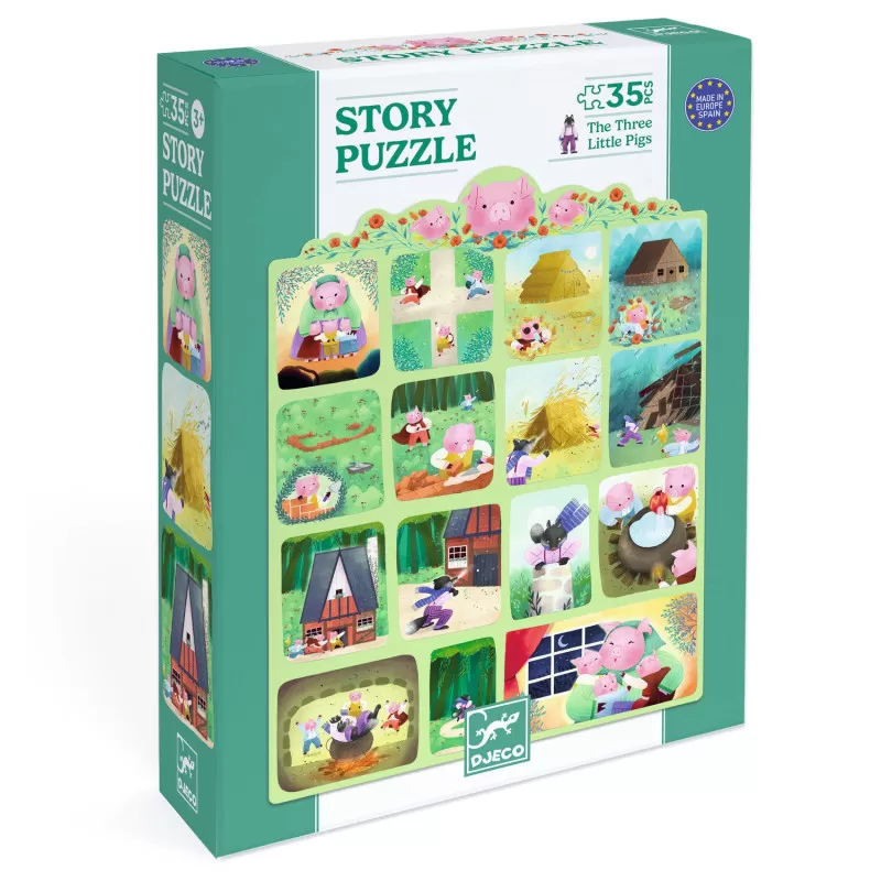 Djeco The Three Little Pigs [35] – vue 1 – Puzzles