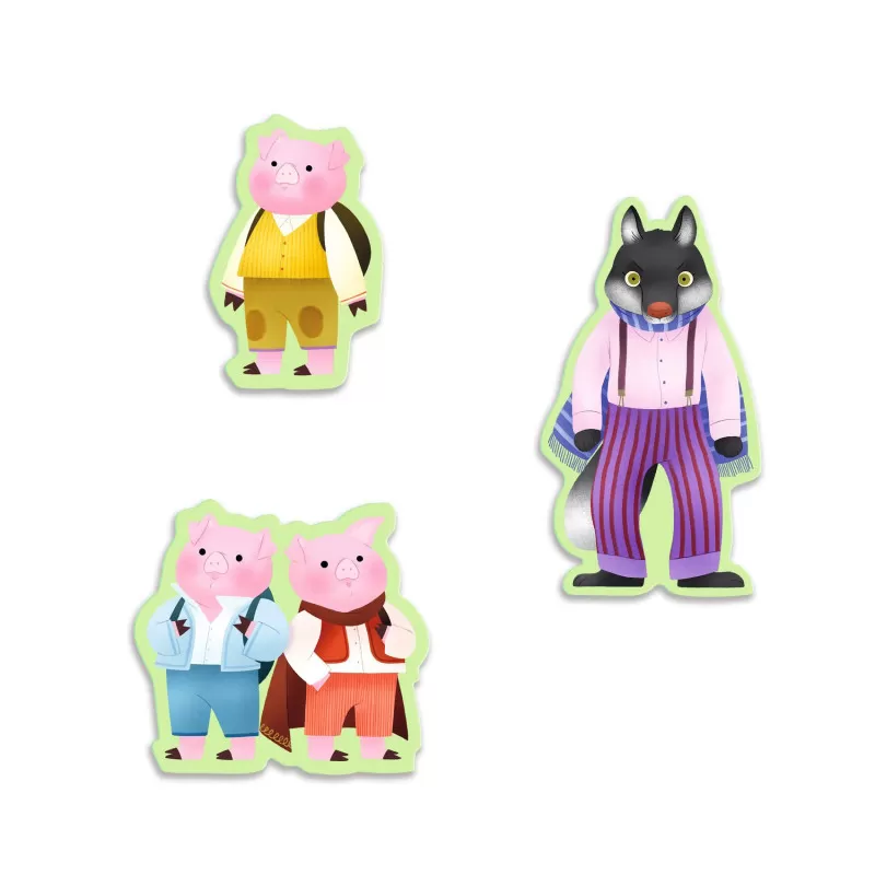 Djeco The Three Little Pigs [35] – vue 3 – Puzzles