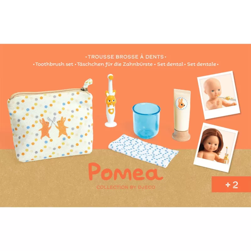 Djeco Pomea - Toothbrush set – vue 3 – Doll Accessories