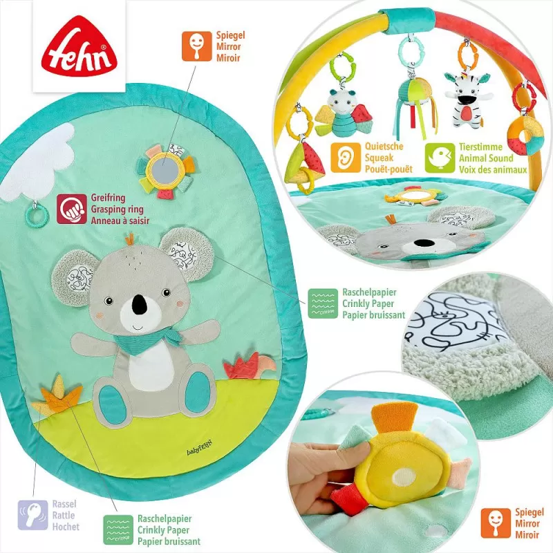 Fehn 3-D activity quilt Koala - DoBabyDoo – vue 5 – Play mat