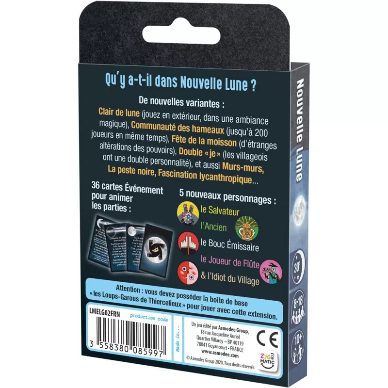 Zygomatic Les Loups-Garous de Thiercelieux - Nouvelle Lune – vue 2 – Board Games