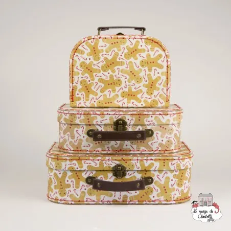 Set de 3 valises - Gingerbread Man Suitcases - S&B0016 - Sass & Belle - Valises - Le Nuage de Charlotte