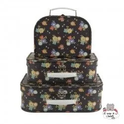 Dahlia Floral Suitcases - Set of 3 - S&B0017 - Sass & Belle - Suitcases - Le Nuage de Charlotte