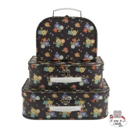 Dahlia Floral Suitcases - Set of 3 - S&B0017 - Sass & Belle - Suitcases - Le Nuage de Charlotte