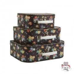 Dahlia Floral Suitcases - Set of 3 - S&B0017 - Sass & Belle - Suitcases - Le Nuage de Charlotte