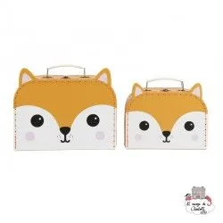 Hiro Fox Kawaii Friends Suitcases - Set of 2 - S&B0018 - Sass & Belle - Suitcases - Le Nuage de Charlotte