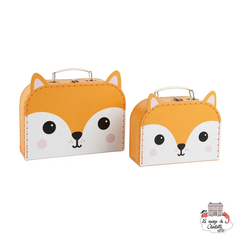 Set de 2 valises - Hiro Fox Kawaii Friends - S&B0018 - Sass & Belle - Valises - Le Nuage de Charlotte