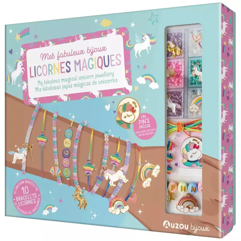 Editions Auzou Ma boîte à bijoux - My fabulous magical unicorn jewellery – vue 1 – Creative Kits