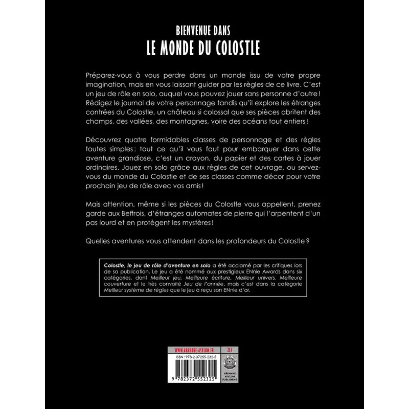Arkhane Asylum Colostle - Un JDR d'aventure en solo – vue 2 – Role-Playing Games