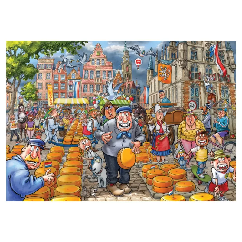 Jumbo Wasgij Original 38 - Market Meltdown! [1000] – vue 4 – Puzzles