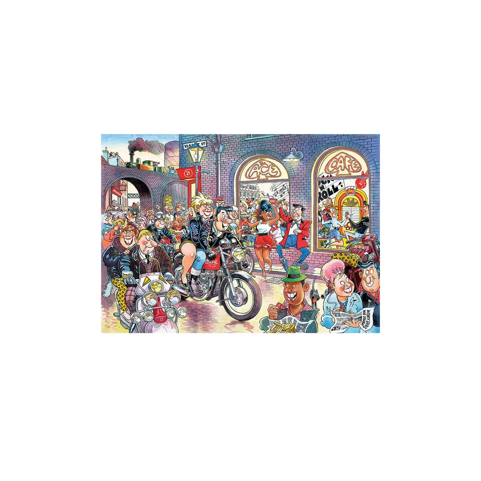 Jumbo Wasgij Retro Destiny 7 - Rock 24h sur 24h [1000] – vue 4 – Puzzles