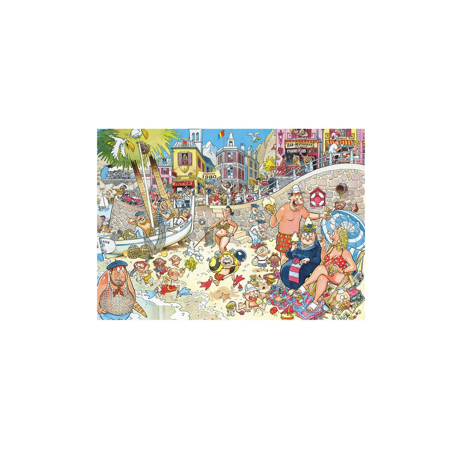 Jumbo Wasgij Retro Destiny 8 - Haute saison ! [1000] – vue 4 – Puzzles