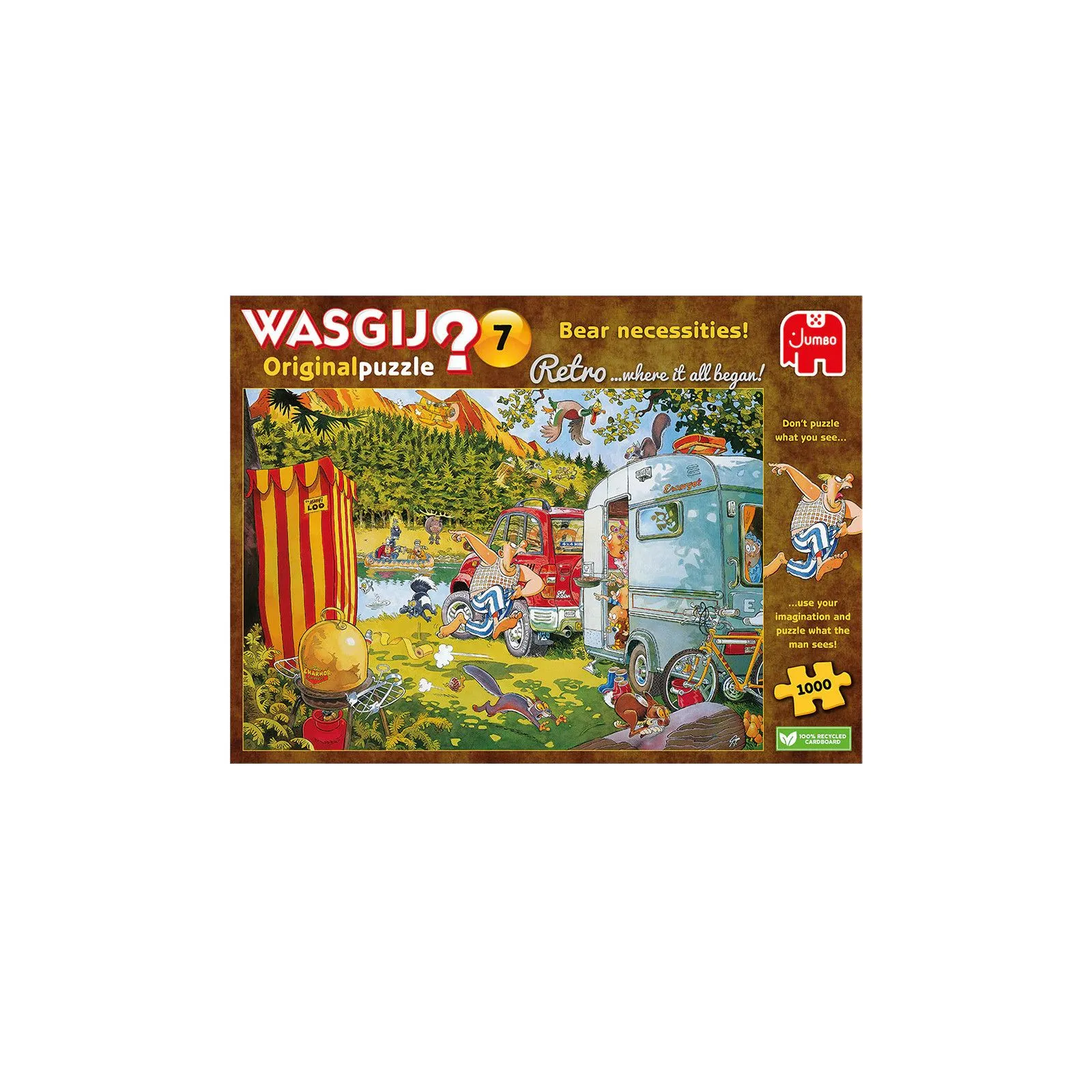 Jumbo Wasgij Retro Original 7 - Nécessités d'Ours ! [1000] – vue 3 – Puzzles