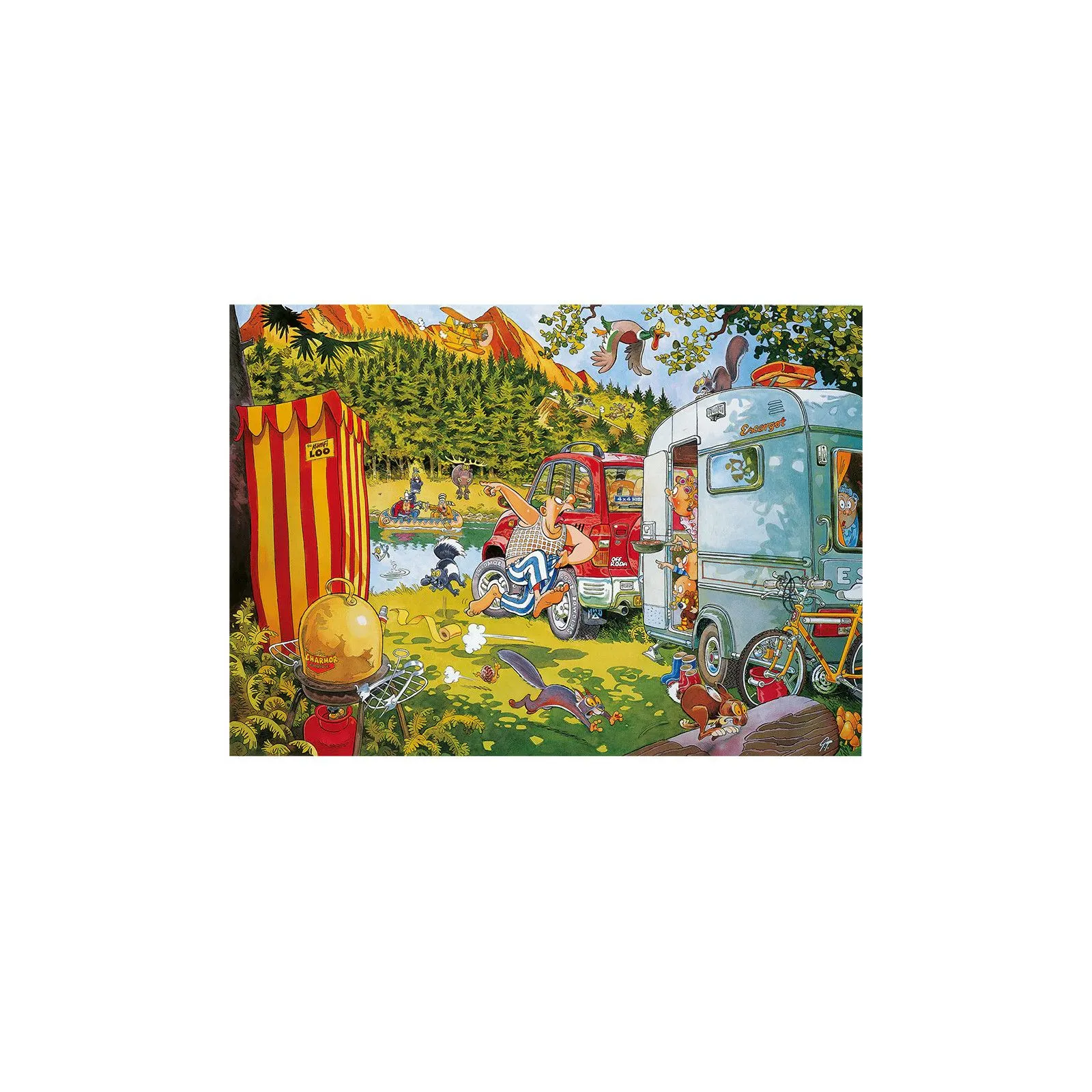 Jumbo Wasgij Retro Original 7 - Nécessités d'Ours ! [1000] – vue 4 – Puzzles
