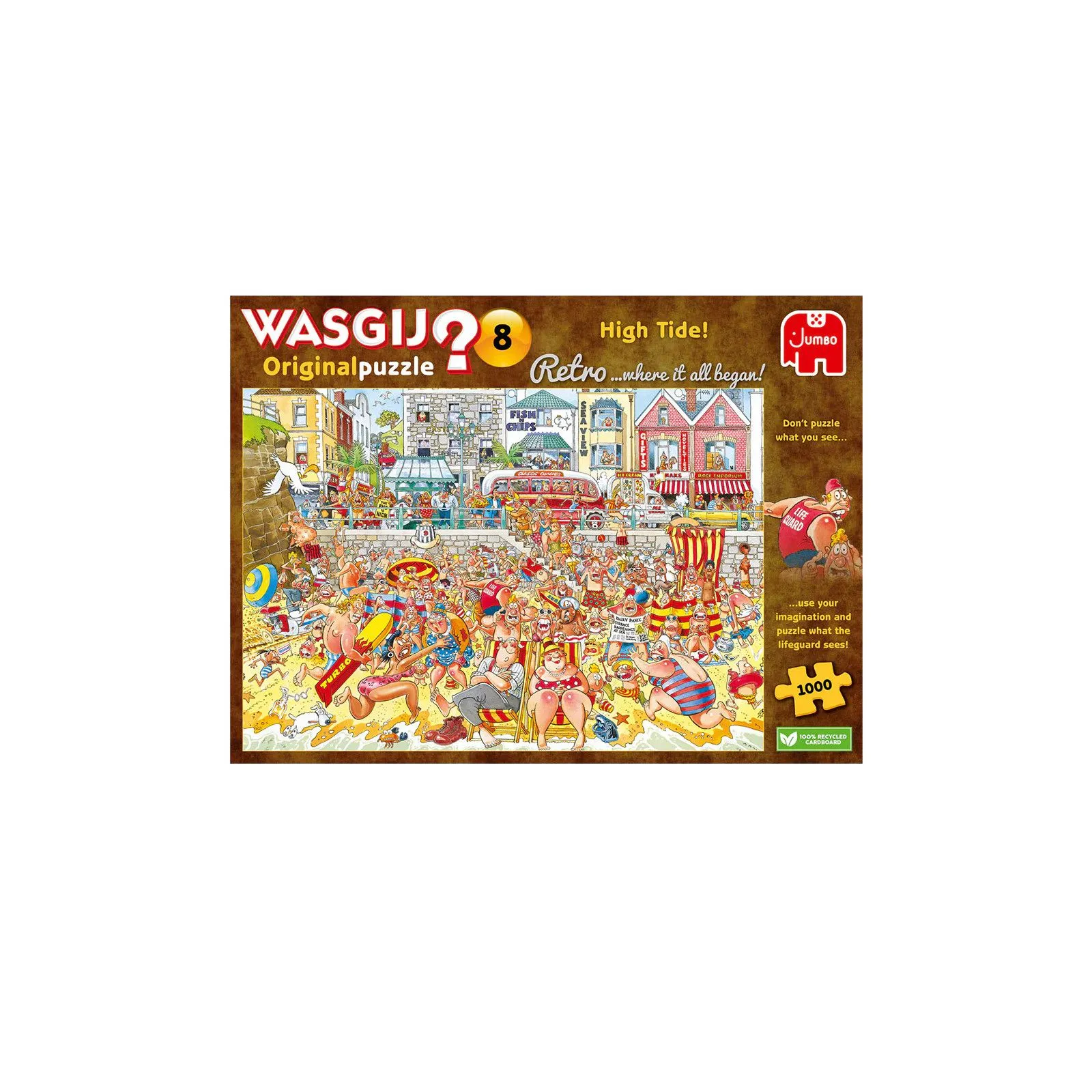 Jumbo Wasgij Retro Original 8 - Raz-de-marée ! [1000] – vue 3 – Puzzles