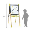 Janod Tableau Réglable gris et Jaune (bois) – vue 4 – Peinture & dessin
