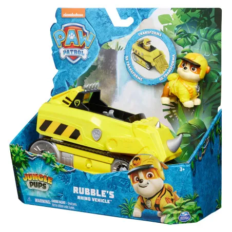 Spin Master PAW Patrol Jungle Pups - Rubble's Rhino Vehicle – vue 1 – Paw Patrol