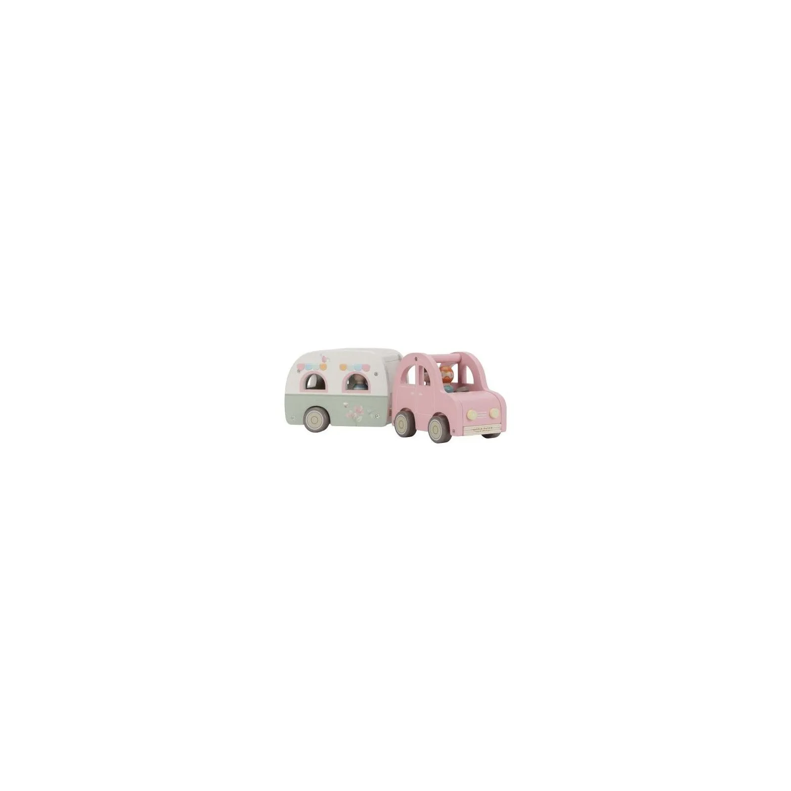 Little Dutch Toy Car with Caravan – vue 7 – Pull and push