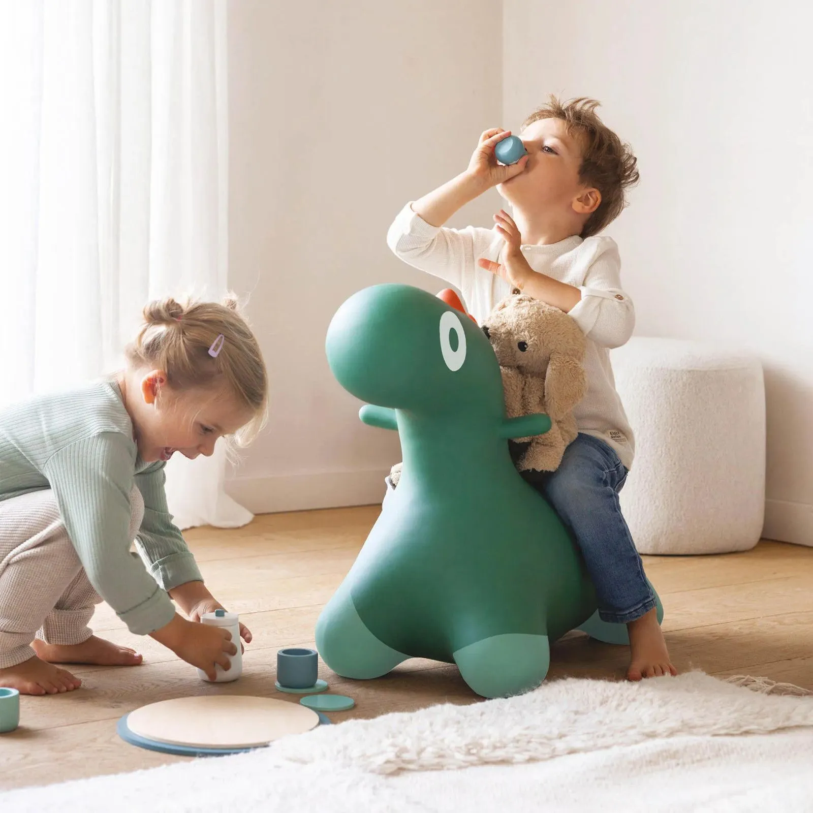 Quut Hoppi Dino - Garden Green – vue 2 – Awareness and motor skills