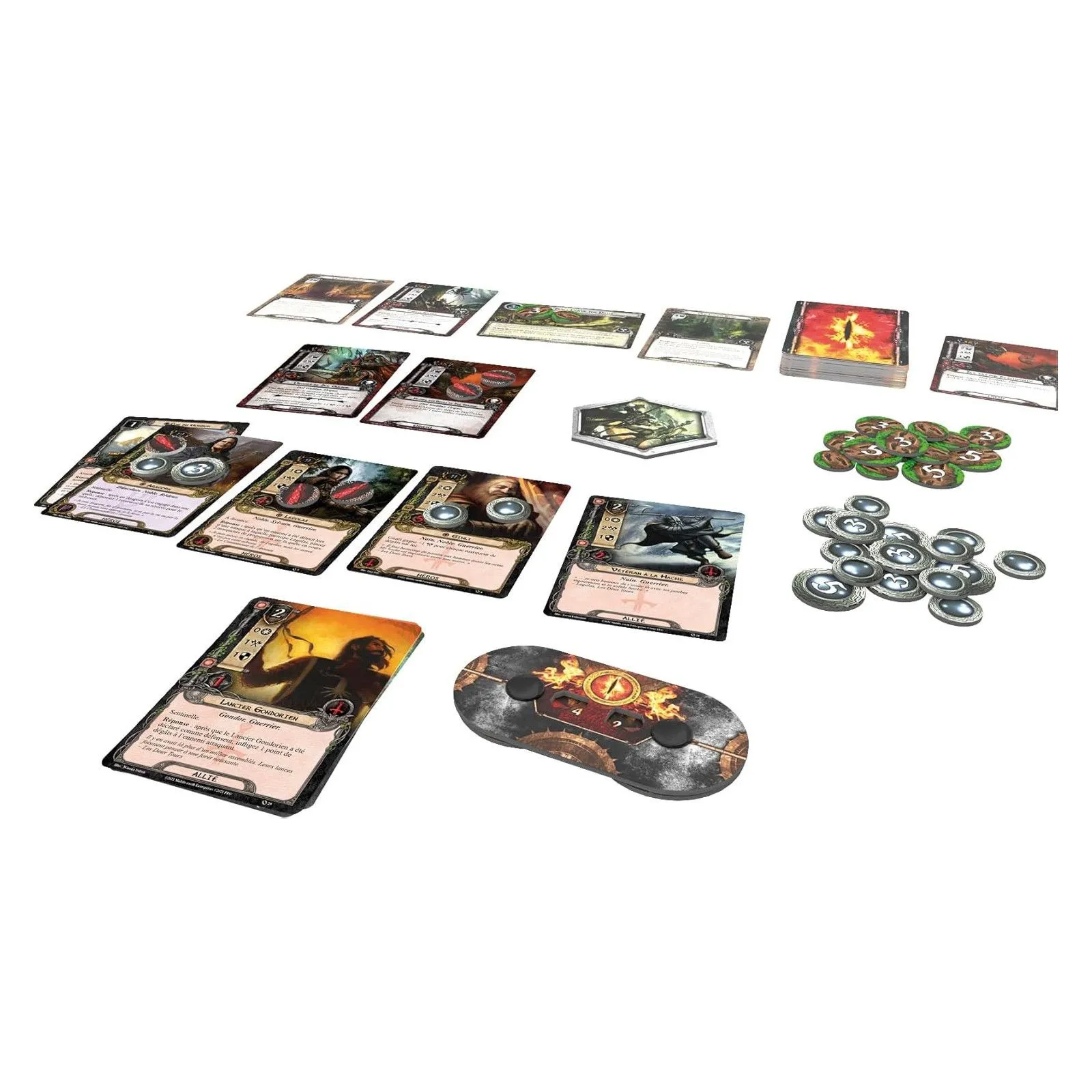 Fantasy Flight Games Le Seigneur des Anneaux LCG – vue 3 – Seigneur des Anneaux JCE