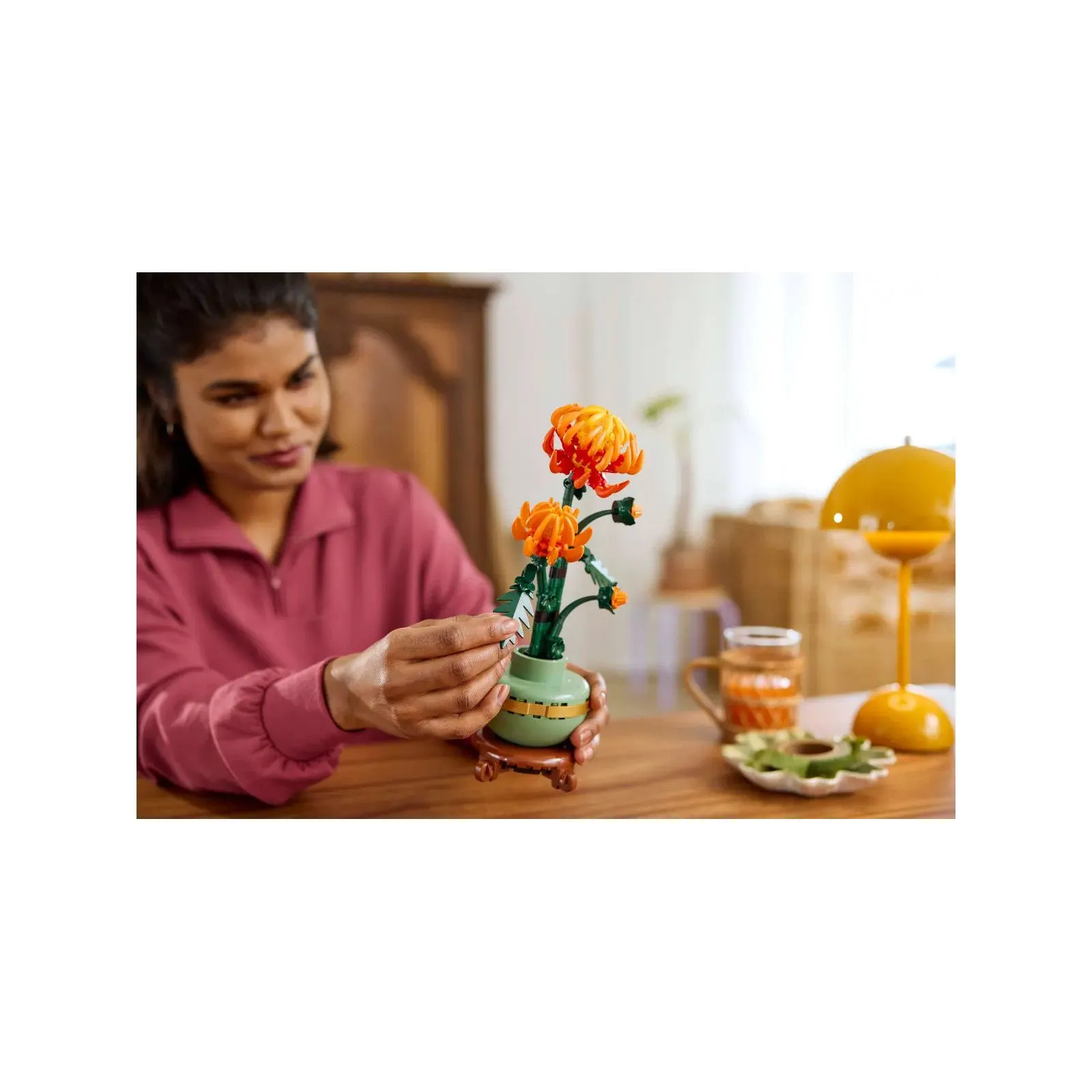 Lego [Botanicals] Chrysanthemum – vue 6 – Lego and Duplo