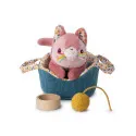 Lilliputiens Jeanne cat with basket – vue 1 – Cuddle & Snuggle