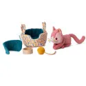 Lilliputiens Jeanne le chat et son panier – vue 4 – Doudous à câliner